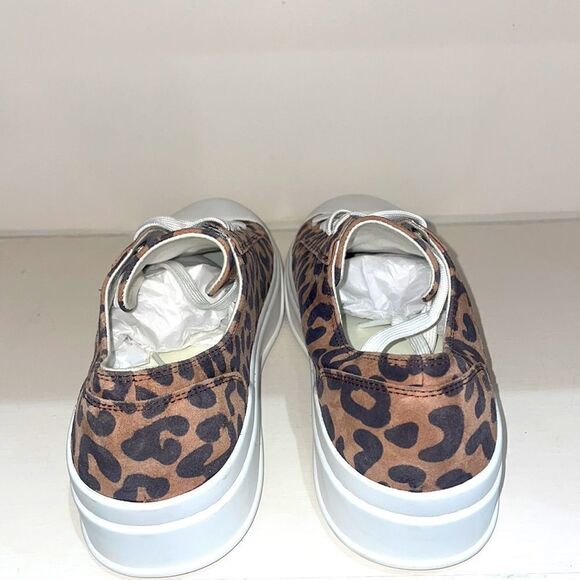 Stuart Weitzman Sammy Cheetah Suede Low Top Sneaker Size 6.5 - Picture 3 of 8